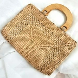 Vintage Fashion Straw Handbag